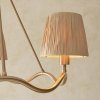 Lampa wisząca żyrandol falowany abażurowy z rafii boho designerski naturalny rustykalny Wriggle 114213 ENDON